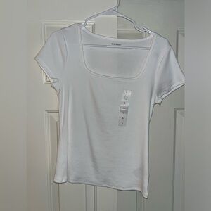 White square neck top from Old Navy